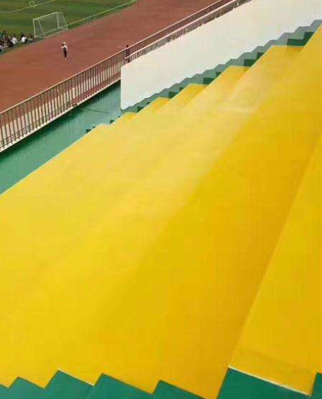 临湘球场台阶翻新修补改造